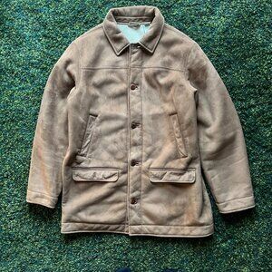 LL Bean Faux Suede Lined Jacket (XL Tall)